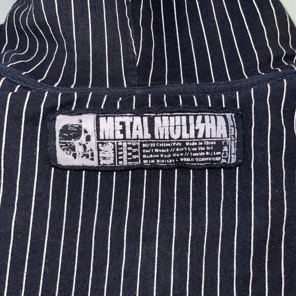 Metal Mulisha Vintage Mens Jacket Size Large Black War Paint Reversible Rare - Picture 8 of 16